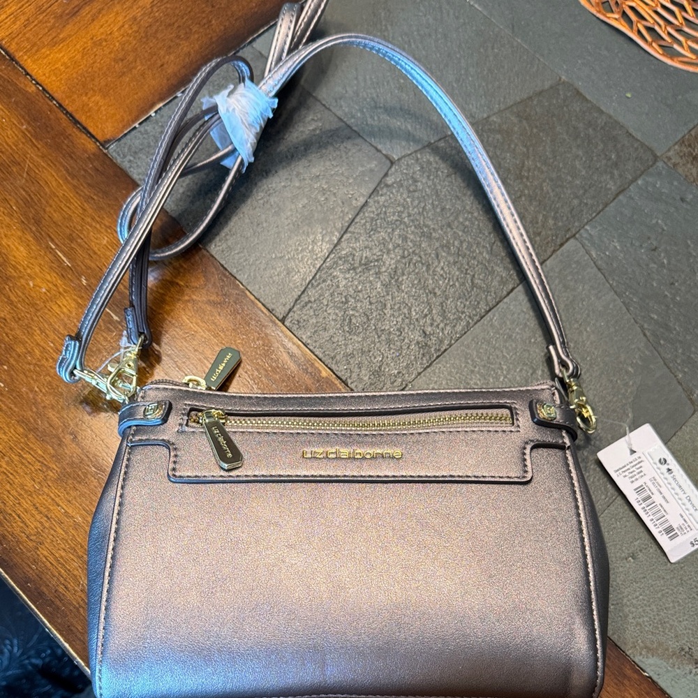 Liz Claiborne Shimmering Silver Bag